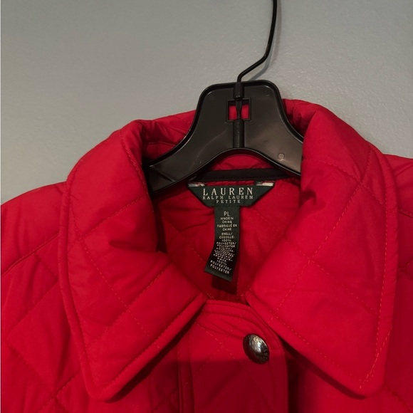 Lauren Ralph Lauren Red Puffer Jacket with Classic Style - Picture 8 of 8